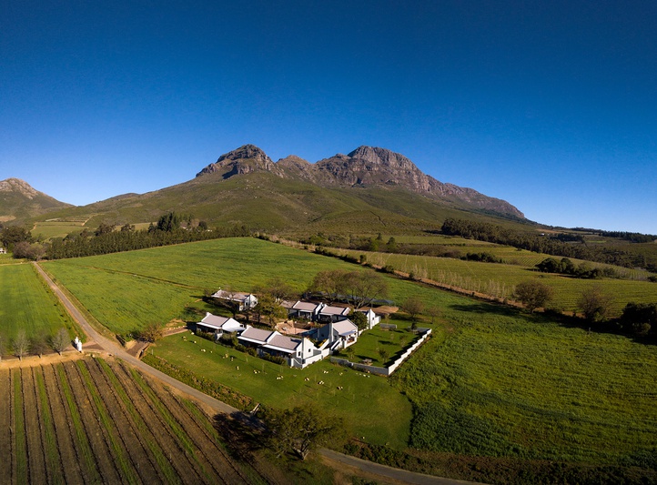 Views of Mont Angelis Retreat at the foot of the Helderberg Stellenbosch, Upper Blaauwklippen Valley